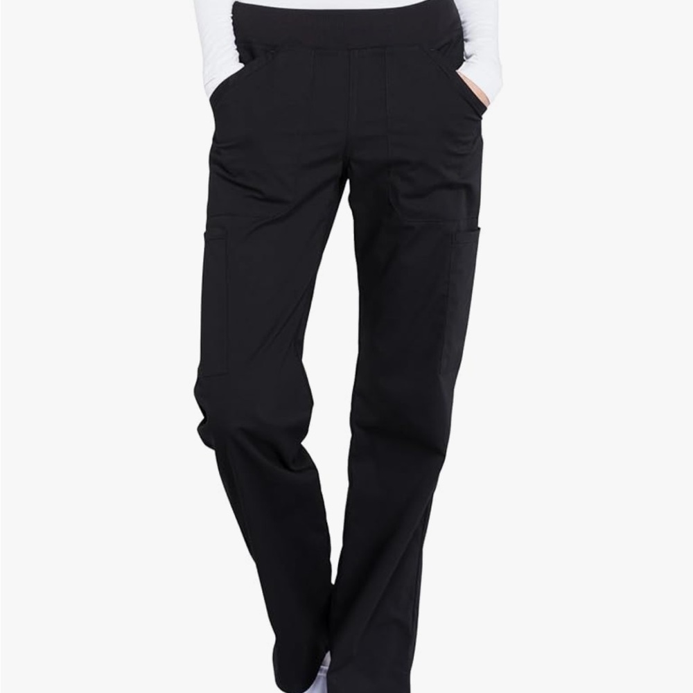 Cherokee Women's Scrub Pants Mid Rise Straight Leg